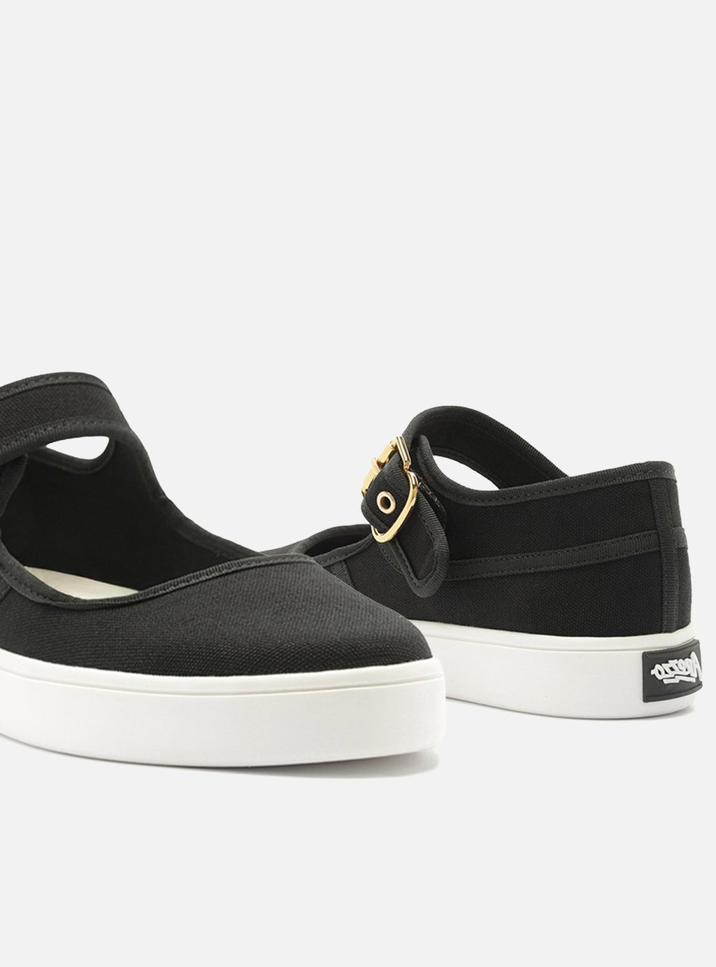 Zapatilla Bailarina Negro Lona Metales - ARZ