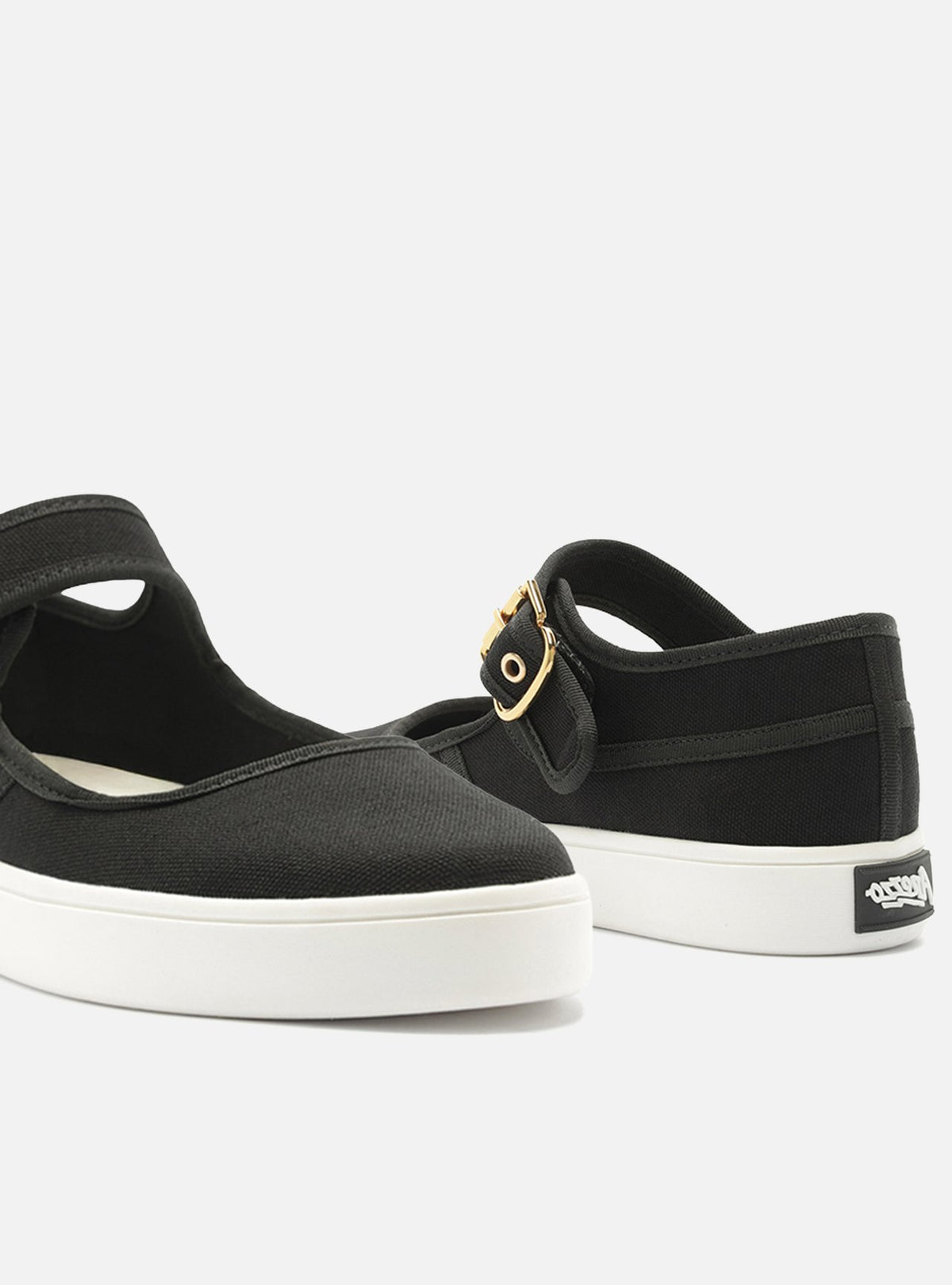 Zapatilla Bailarina Negro Lona Metales - ARZ