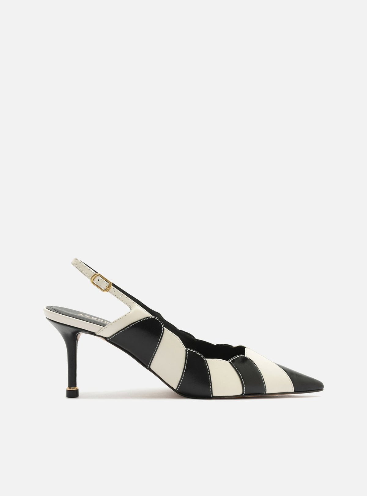 Scarpin Multineutro Cuero Tacón Medio Slingback - ARZ