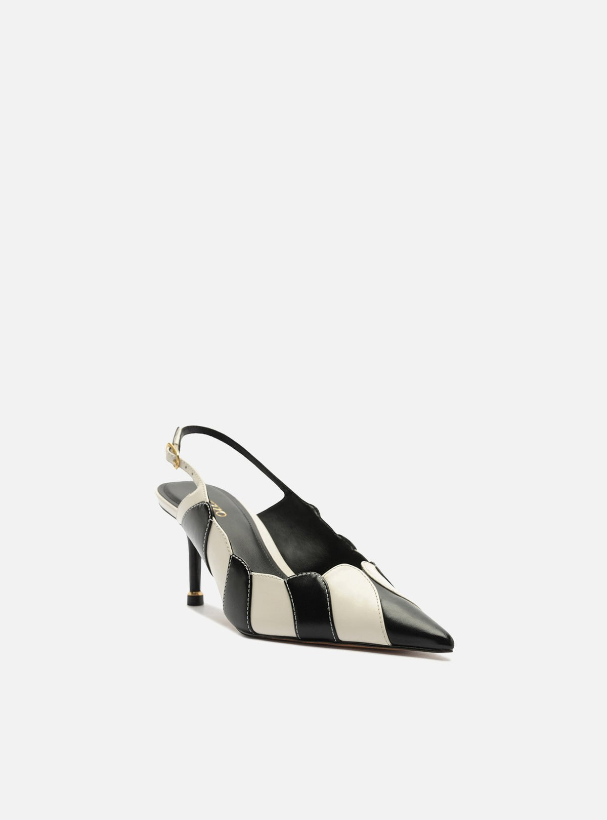 Scarpin Multineutro Cuero Tacón Medio Slingback - ARZ