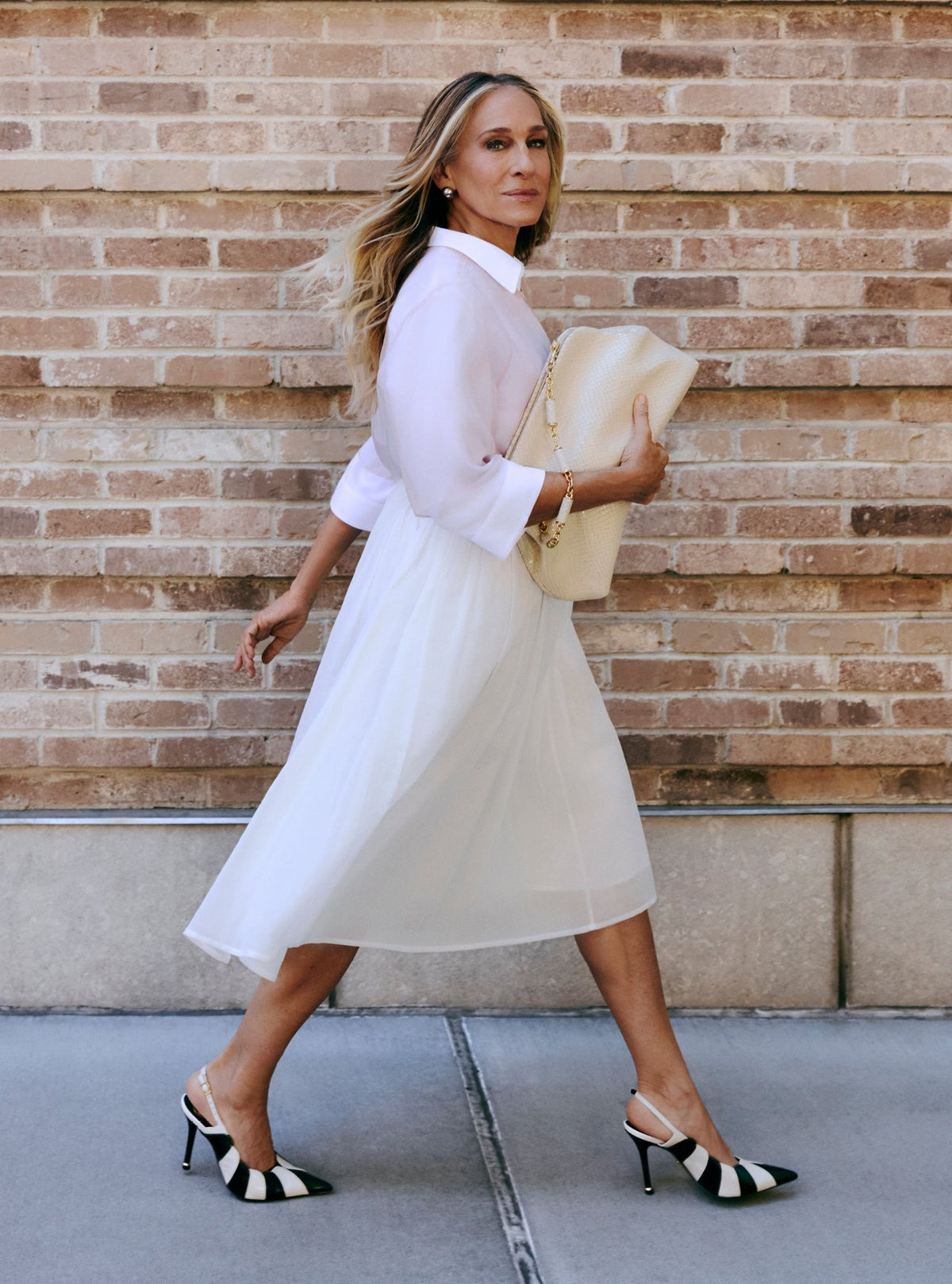 Scarpin Multineutro Cuero Tacón Alto Slingback - ARZ