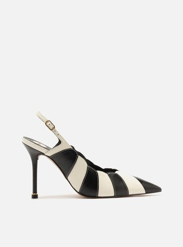 Scarpin Multineutro Cuero Tacón Alto Slingback - ARZ